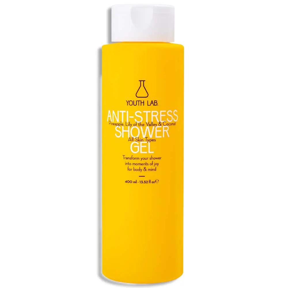 Youth Lab Anti-Stress Shower Gel - Ανανάς, Μιγκέ & Καρύδα, Αφρίζον τζελ καθαρισμού, μειώνει τις συνέπειες του στρες & δημιουργεί αίσθημα ευφορίας, 400ml
