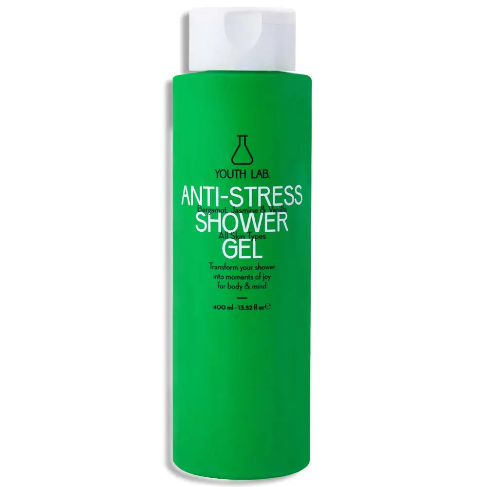 Youth Lab Anti-Stress Shower Gel - Περγαμόντο, Γιασεμί & Βανίλια, Αφρίζον τζελ καθαρισμού, μειώνει τις συνέπειες του στρες & δημιουργεί αίσθημα ευφορίας, 400ml