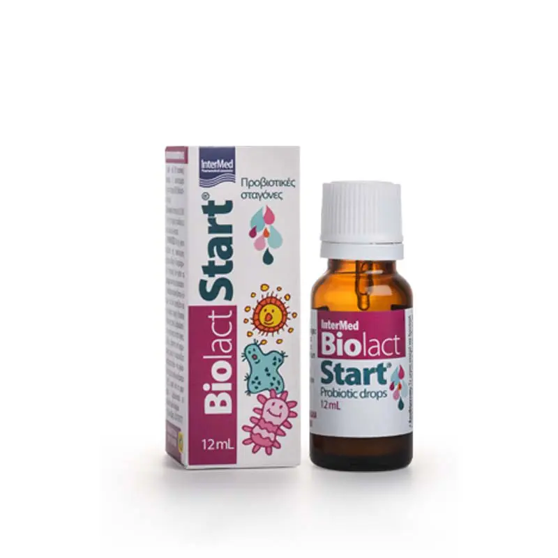 Biolact start, Προβιοτικές σταγόνες για την επαναφορά και διατήρηση της χλωρίδας του εντέρου, 12ml