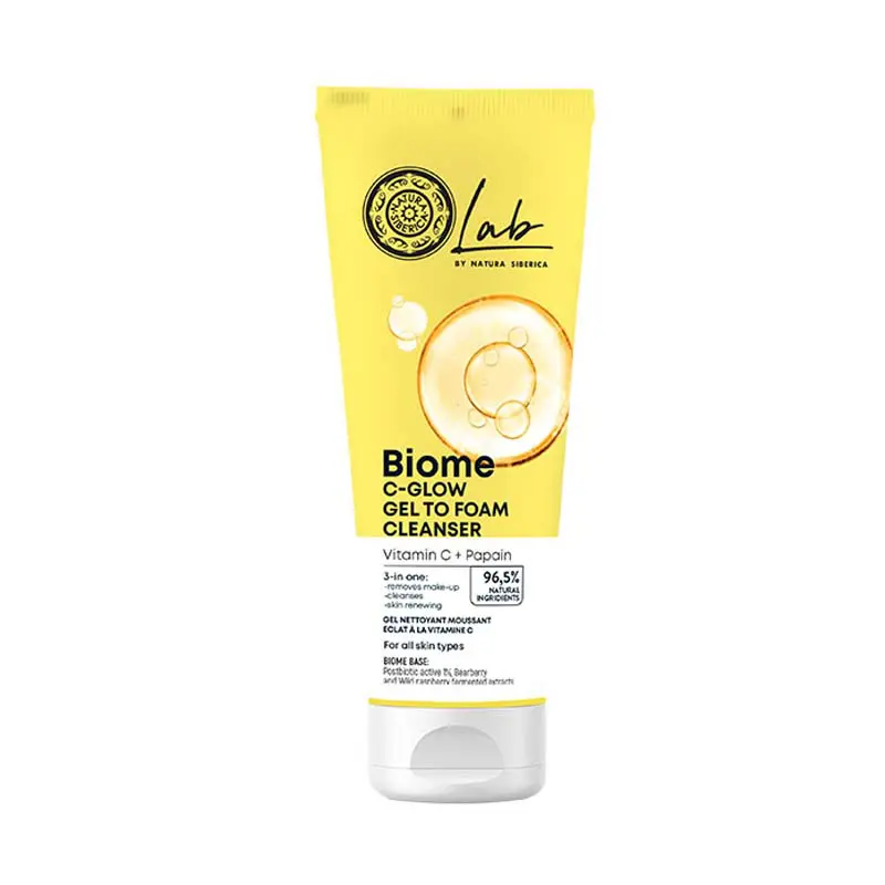 Natura Siberica Biome C-Glow Gel to Foam Cleanser, Αφρώδες Τζελ Καθαρισμού, 140ml
