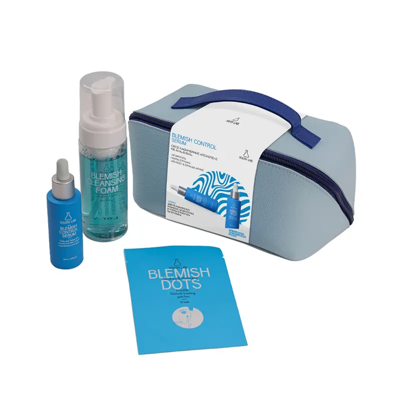 Youth Lab Blemish Control Value Set, Με τον ορό απολέπισης ΔΩΡΟ αφρός καθαρισμού & τοπικά επιθέματα για τα σπυράκια