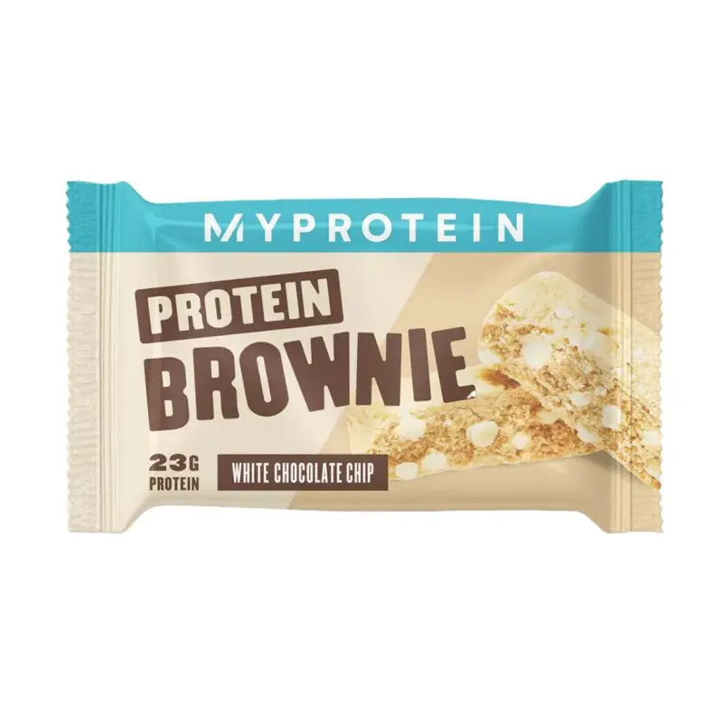 My Protein Protein Brownie Καθημερινή πρωτεϊνούχα απόλαυση με γεύση White Chocolate Chunk, 1 τεμάχιο