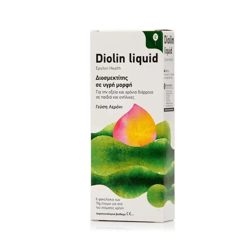 Epsilon Health Diolin Liquid, για την Αντιμετώπιση της Οξείας Διάρροιας, 6 Φακελάκια των 15gr