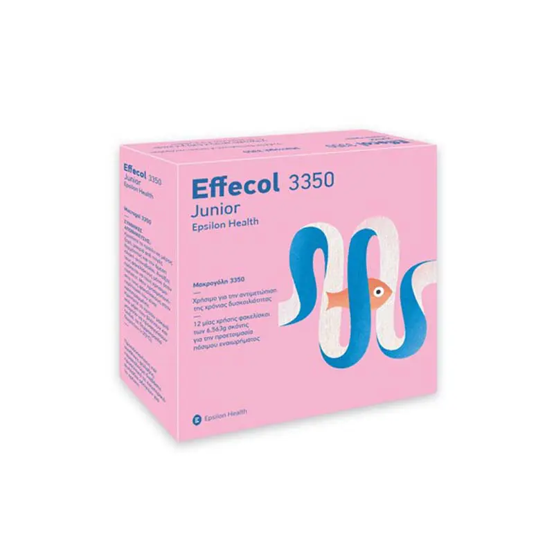 Epsilon Health Effecol 3350 Μακρογόλη για την αντιμετώπιση της δυσκοιλιότητας σε παιδιά, 12 φακελίσκοι
