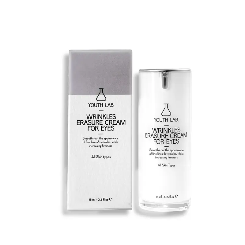 Youth Lab Wrinkles Erasure Cream For Eyes, Αντιρυτιδική κρέμα ματιών με δράση ενάντια σε μαύρους κύκλους και οιδήματα, 15ml