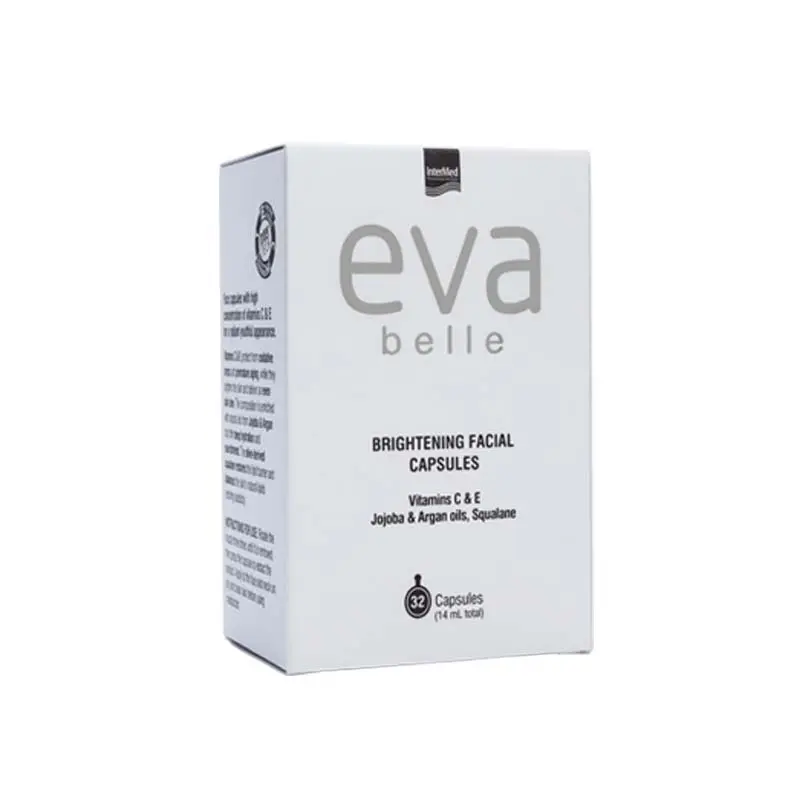 Eva Belle Brightening facial capsules Booster, Μονοδόσεις σταθερής βιταμίνης C Για λαμπερή , φωτεινή και νεανική επιδερμίδα, 21 κάψουλες
