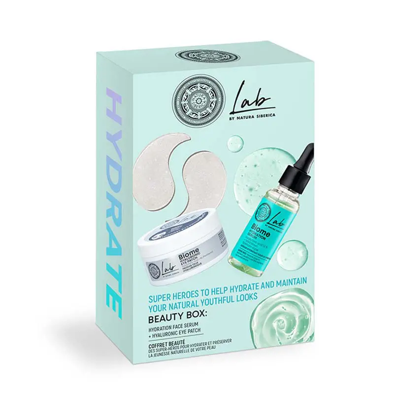 Natura Siberica Biome Beauty Box Ενυδάτωσης με Face Serum 30ml & Hyaluronic Eye Patches, 60 τεμ