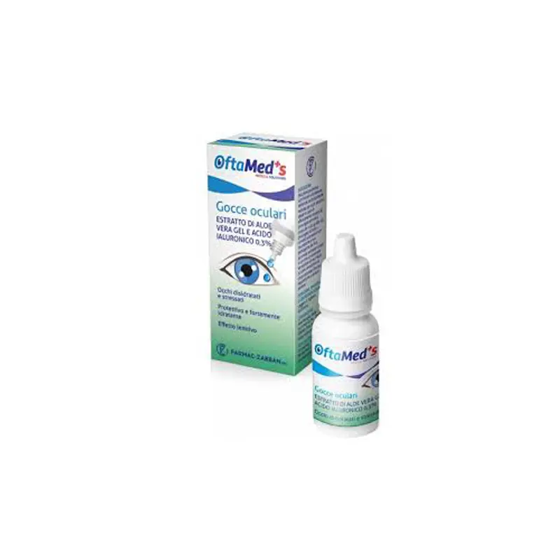 Oftamed’s Eye Drops Aloe Vera Gel Extract & Hyaluronic Acid 0,3%, για έντονα ξηρά μάτια 10ml