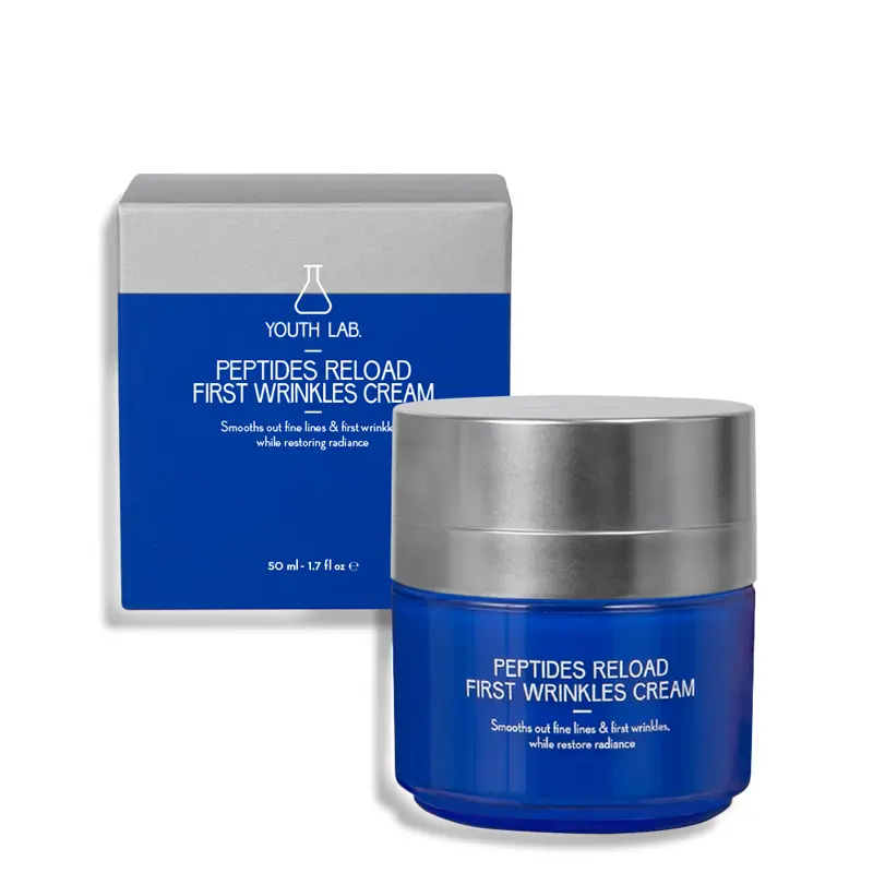 Youth Lab Peptides Reload First Wrinkles Cream, 24ωρη αντιρυτιδική κρέμα προσώπου για τα πρώτα σημάδια γήρανσης μετά τα 30+, 50ml