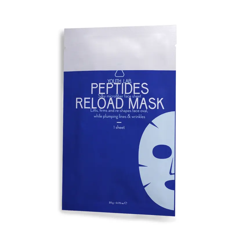 Youth Lab Peptides Reload Mask, Υφασμάτινη μάσκα προσώπου με πεπτίδια, για πλήρη αναδόμηση της ώριμης επιδερμίδας, 1 τεμάχιο