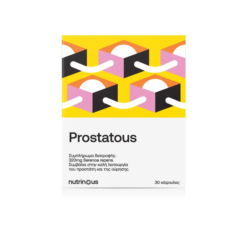 Nutrinous Prostatous, Συμπλήρωμα Διατροφής για την καλή λειτουργία του προστάτη και της ούρησης, 30 κάψουλες