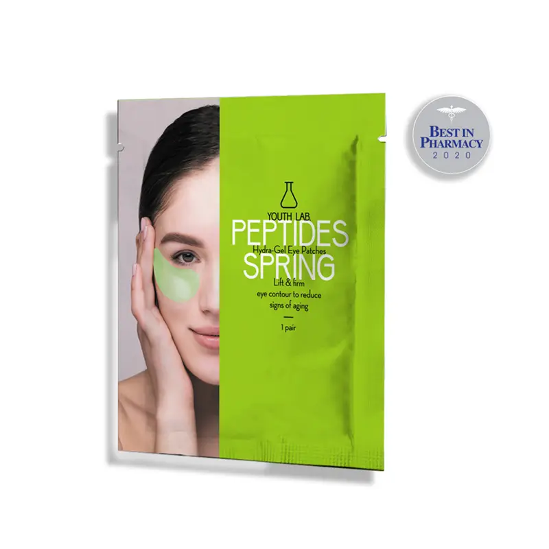 Youth Lab Peptides Spring Hydra-Gel Eye Patches, Μάσκα ματιών για άμεση σύσφιξη, ενυδάτωση και μείωση λεπτών γραμμών & ρυτίδων, 1 ζευγάρι