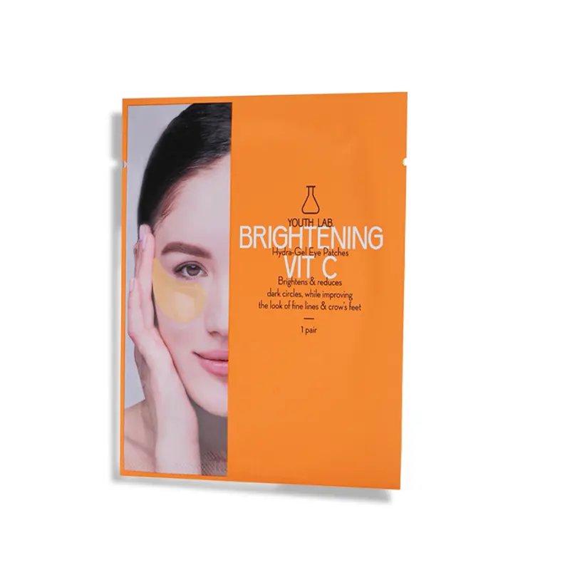 Youth Lab Brightening Vit-C Hydra-Gel Eye Patches, Μάσκα ματιών για φωτεινότητα & μείωση μαύρων κύκλων, οιδημάτων & δυσχρωμιών, 1 ζευγάρι