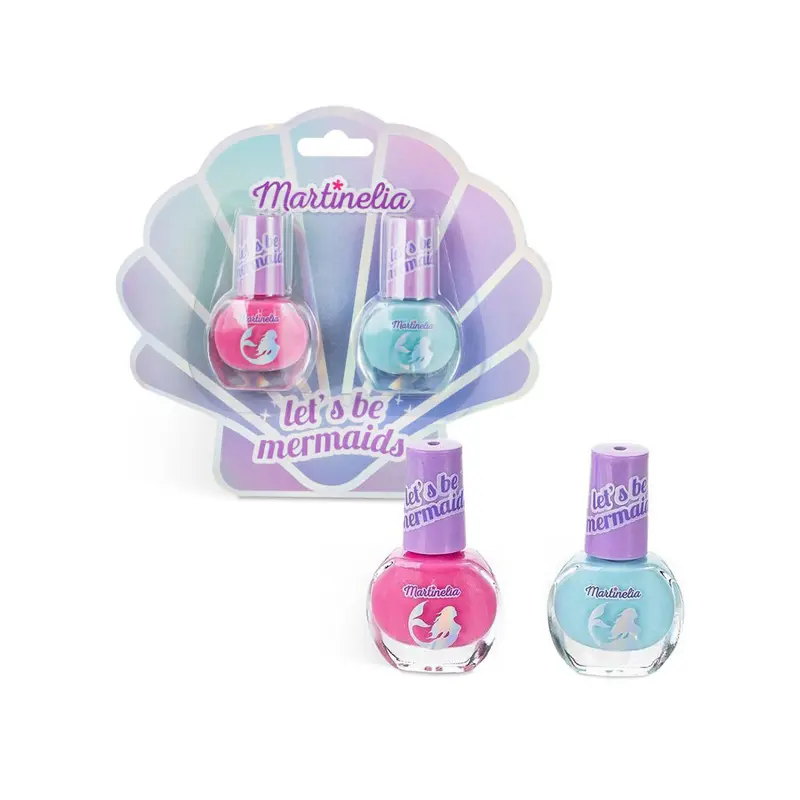 Martinelia Let’s Be Mermaids Nails Duo, Σετ Περιποίησης Νυχιών με 2 υδατοδιαλυτά βερνίκια