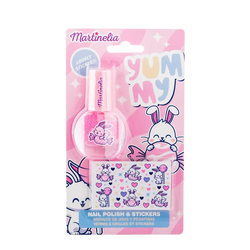 Martinelia Yummy Nail Polish& Stickers, Παιδικό Σετ Μανικιούρ