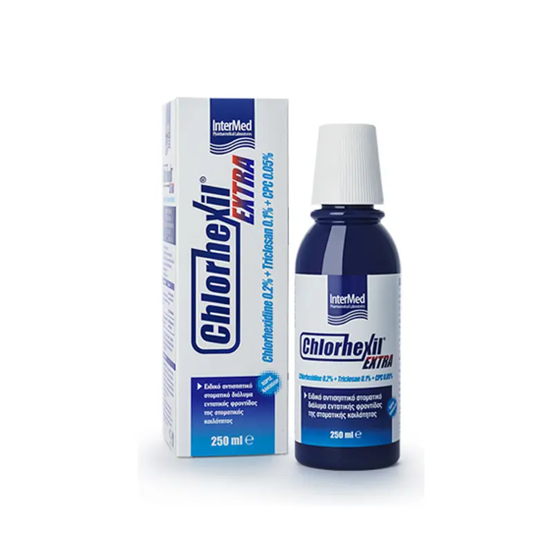 Chlorhexil Extra Mouthwash, Eντατική Φροντίδα με Χλωρεξιδίνη, 250ml
