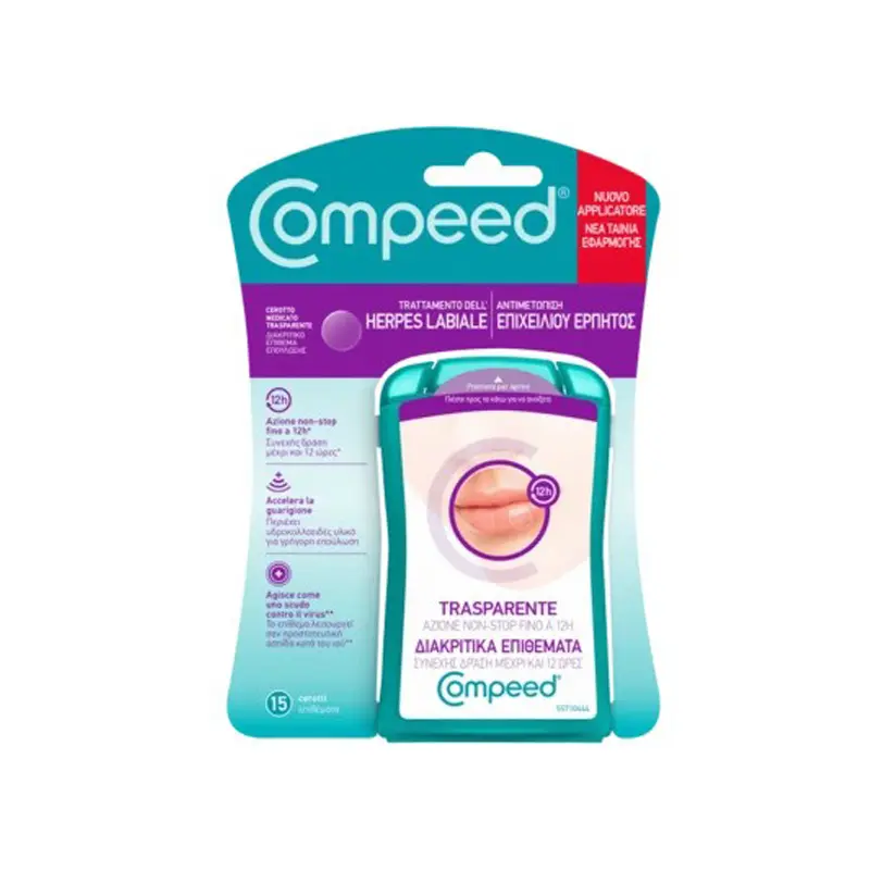 Compeed® Επιθέματα για τον επιχείλιο έρπη, 15 επιθέματα