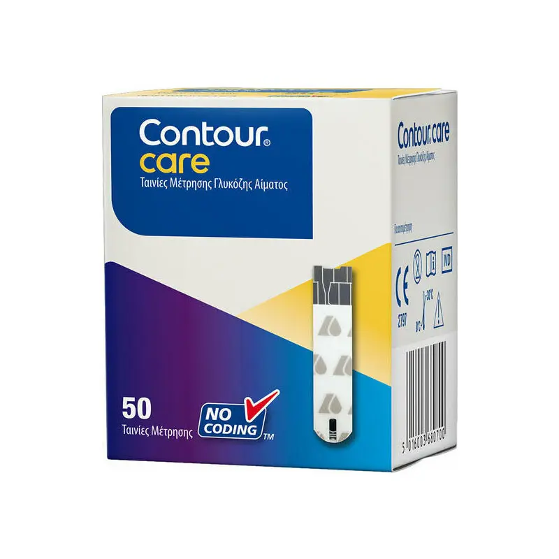 Ascensia Contour Care, Ταινίες Μέτρησης Σακχάρου, 50τεμ