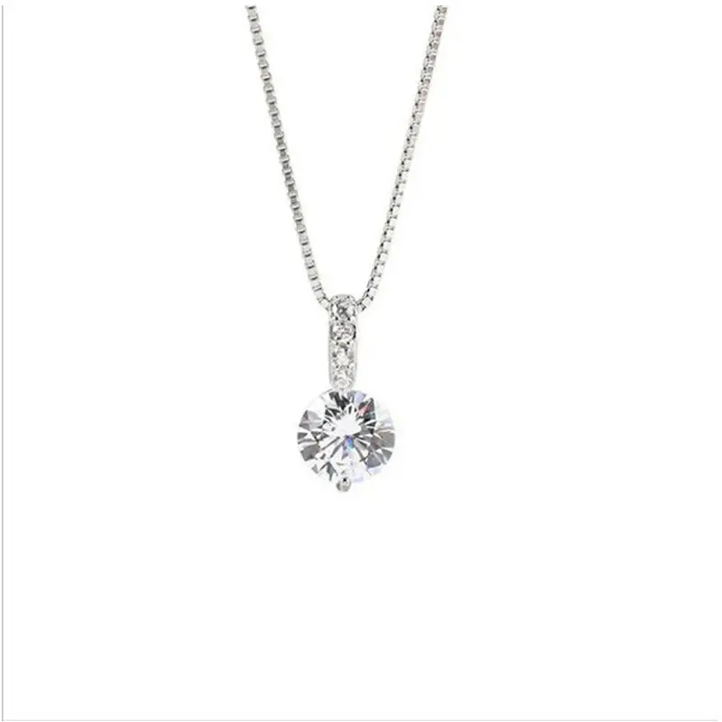 Dezlen Κολιέ μενταγιόν με zircon NE310