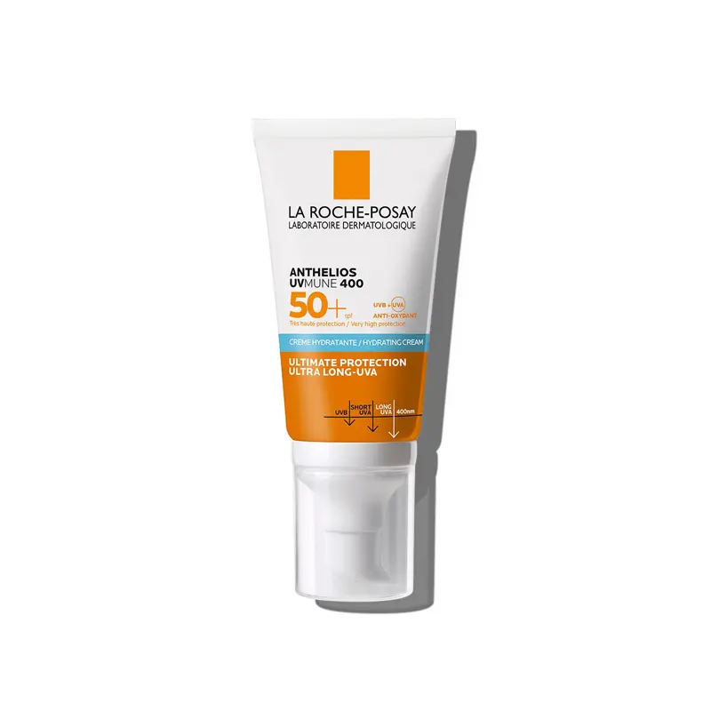 Anthelios UVMune 400 Hydrating Cream spf50+, Ενυδατικό αντηλιακό προσώπου, 50ml