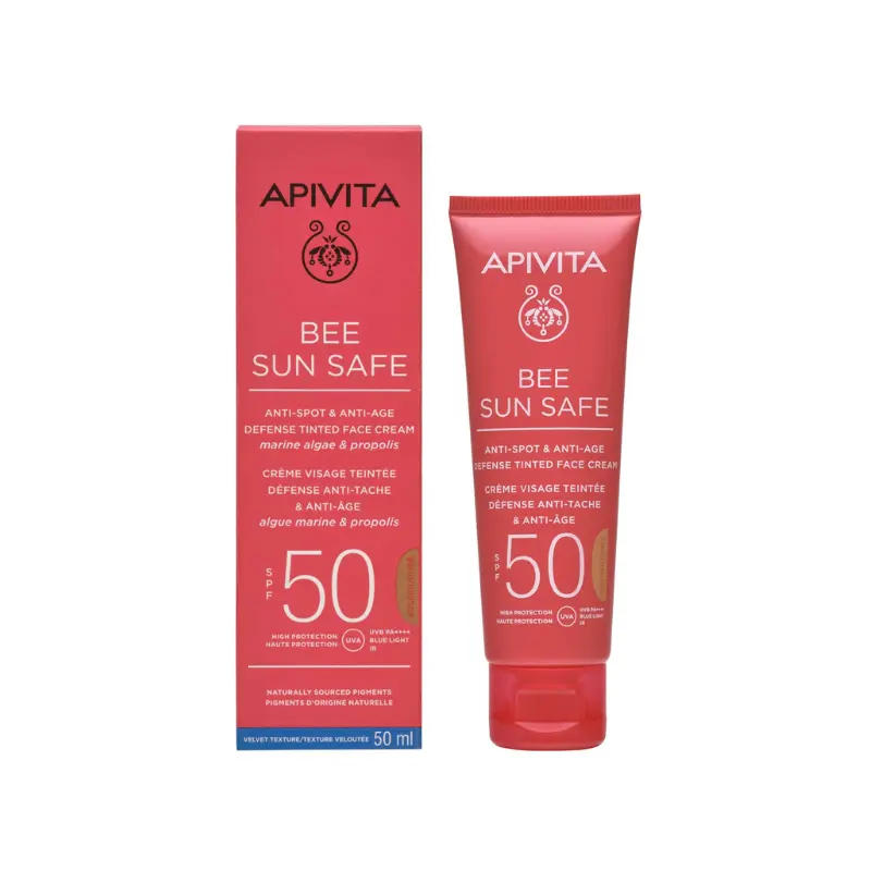 Apivita Bee Sun Safe Κρέμα Προσώπου κατά των Πανάδων & των Ρυτίδων Golden, 50ml 17,30 €