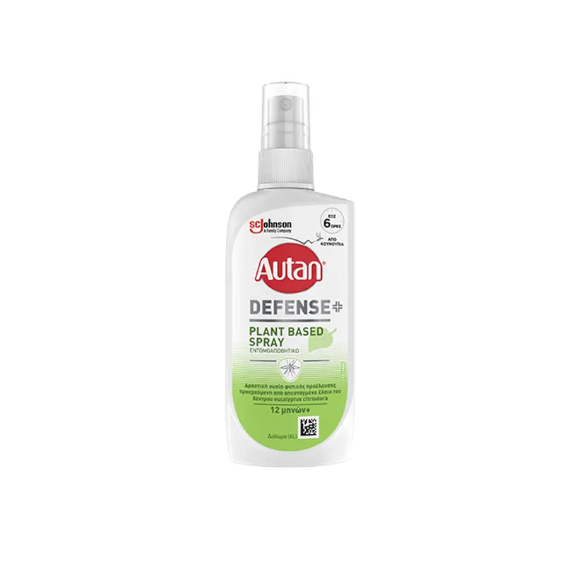 Autan® Defense Plant-Based Spray, από αποσταγμένο έλαιο του δέντρου Eucalyptus citriodora, 100ml