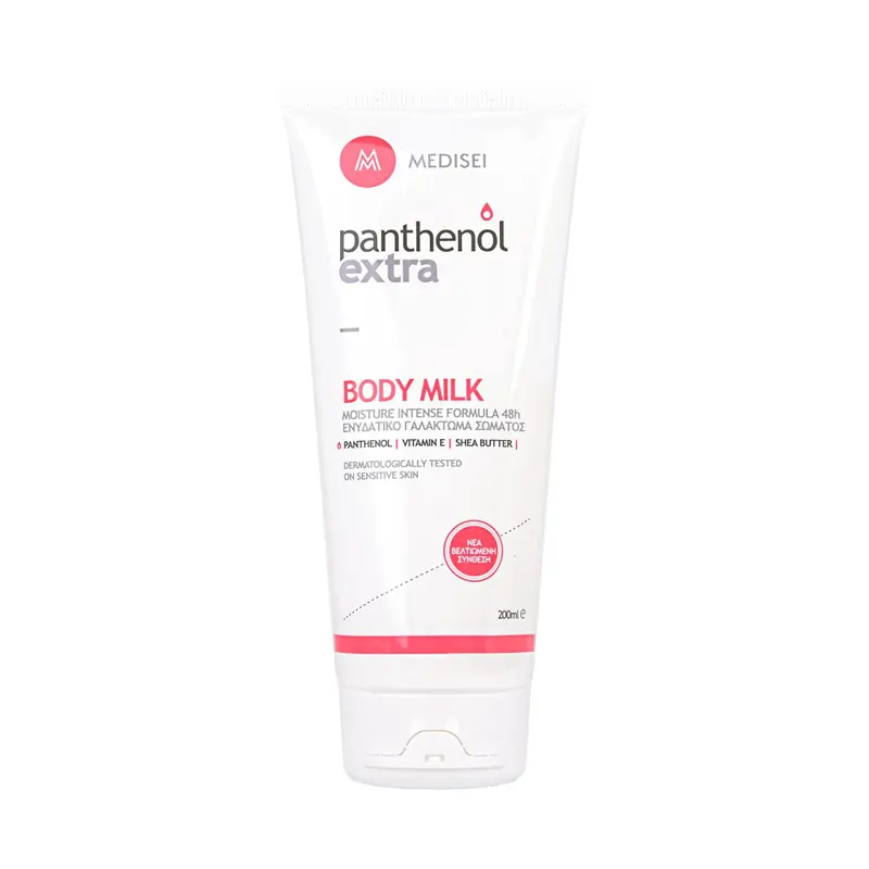 Panthenol Extra Body Milk 48h, Ενυδατικό Γαλάκτωμα Σώματος, 200ml