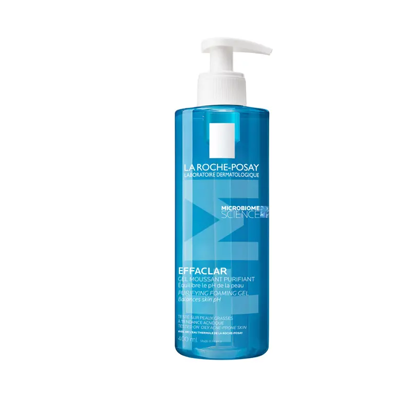 La Roche Posay Effaclar Purifying Foaming Gel καθαρισμού για το λιπαρό δέρμα με τάση ακμής, 400ml
