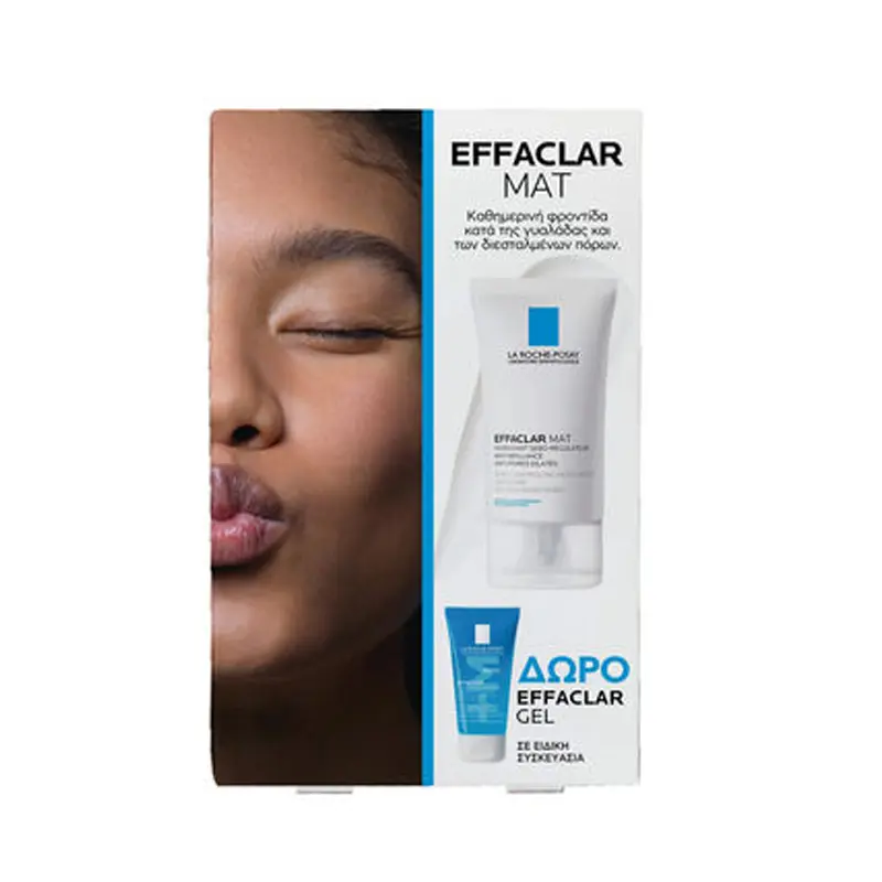 La Roche Posay PROMO Effaclar Mat Σμηγματορρυθιστική Κρέμα κατά της λιπαρότητας 40ml & ΔΩΡΟ Effaclar Gel 50ml