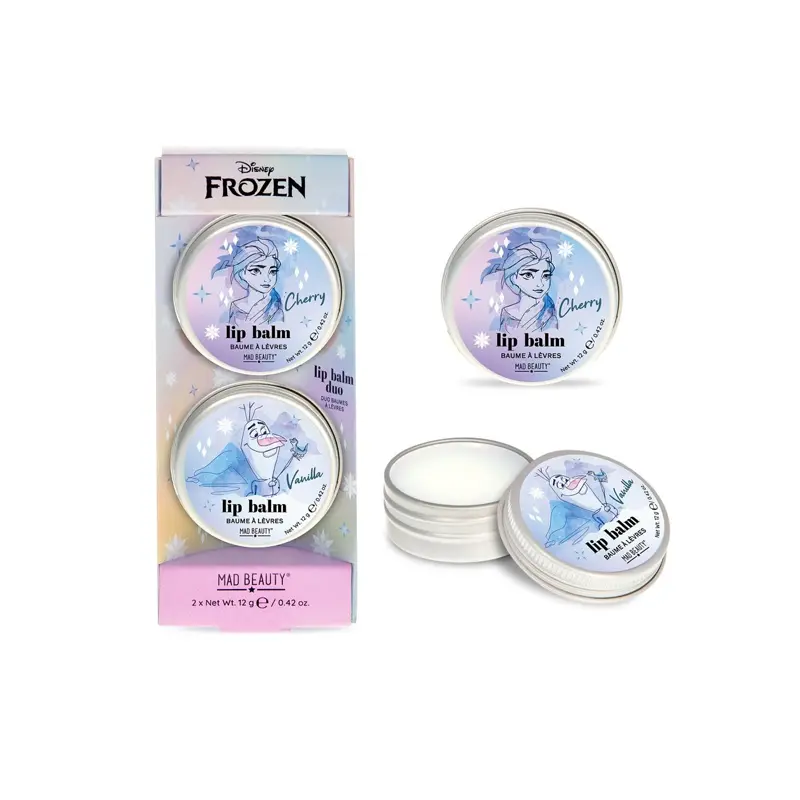Mad Beauty Frozen Icy Touch Lip Balm Duo, 2x12gr