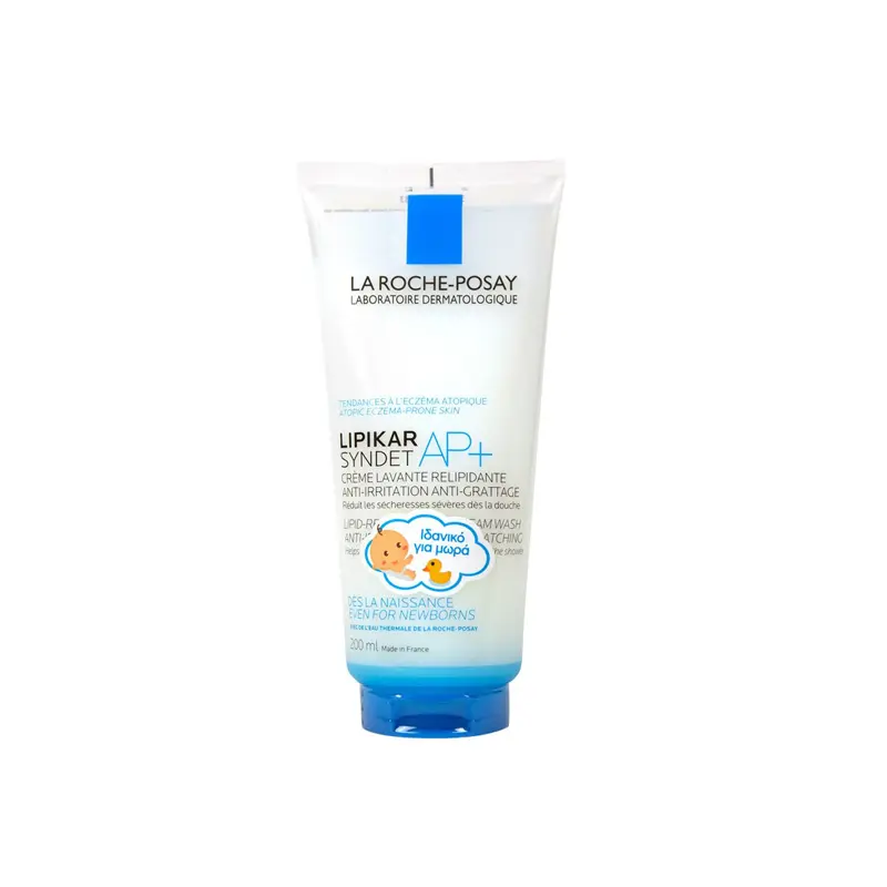 La Roche Posay Lipikar Syndet AP+, Κρέμα Καθαρισμού για το Ξηρό Δέρμα με τάση Ατοπίας, 200ml