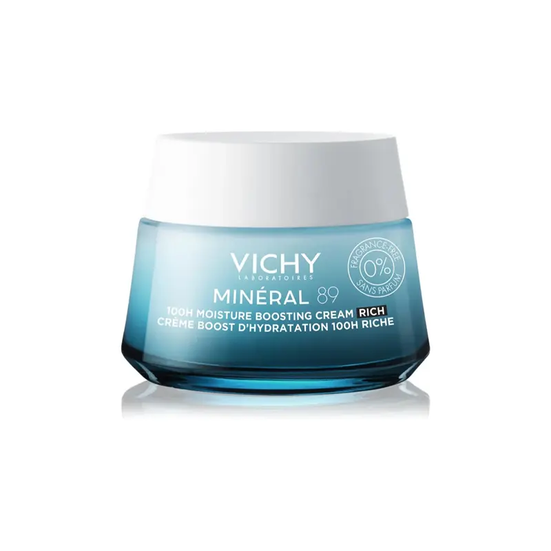 Vichy Mineral 89 100H Moisture Boosting Cream, Κρέμα με πλούσια υφή, 500ml