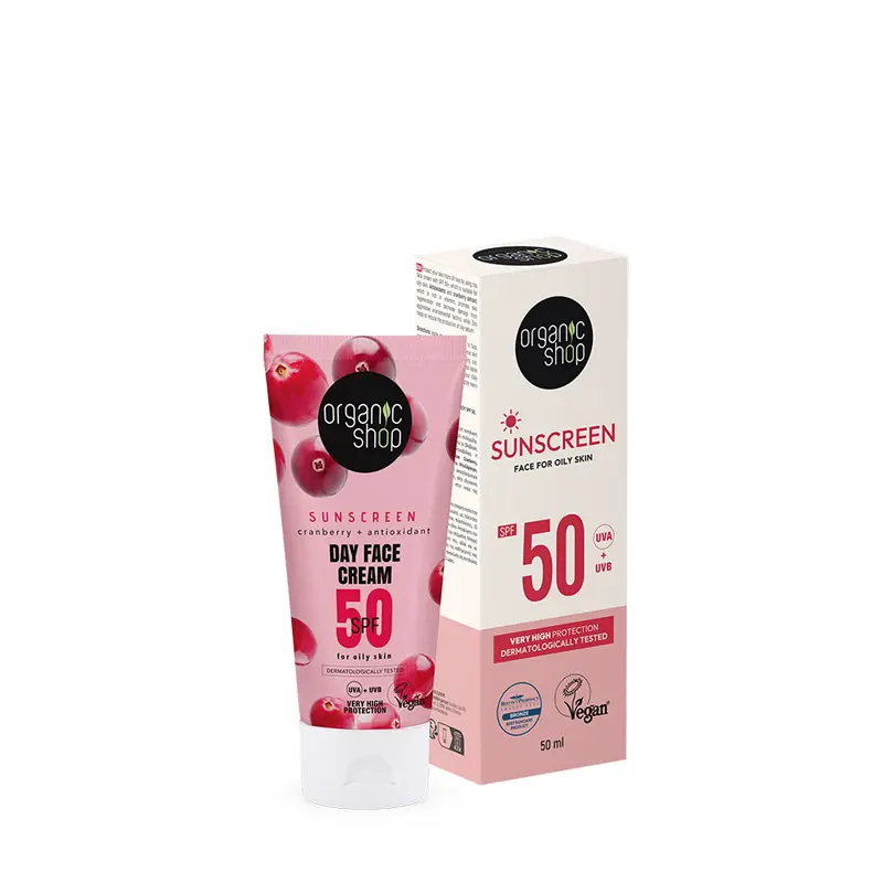Natura Siberica Organic Shop Αντηλιακή Κρέμα Προσώπου με SPF50 για Λιπαρή-Μικτή Επιδερμίδα, 50 ml