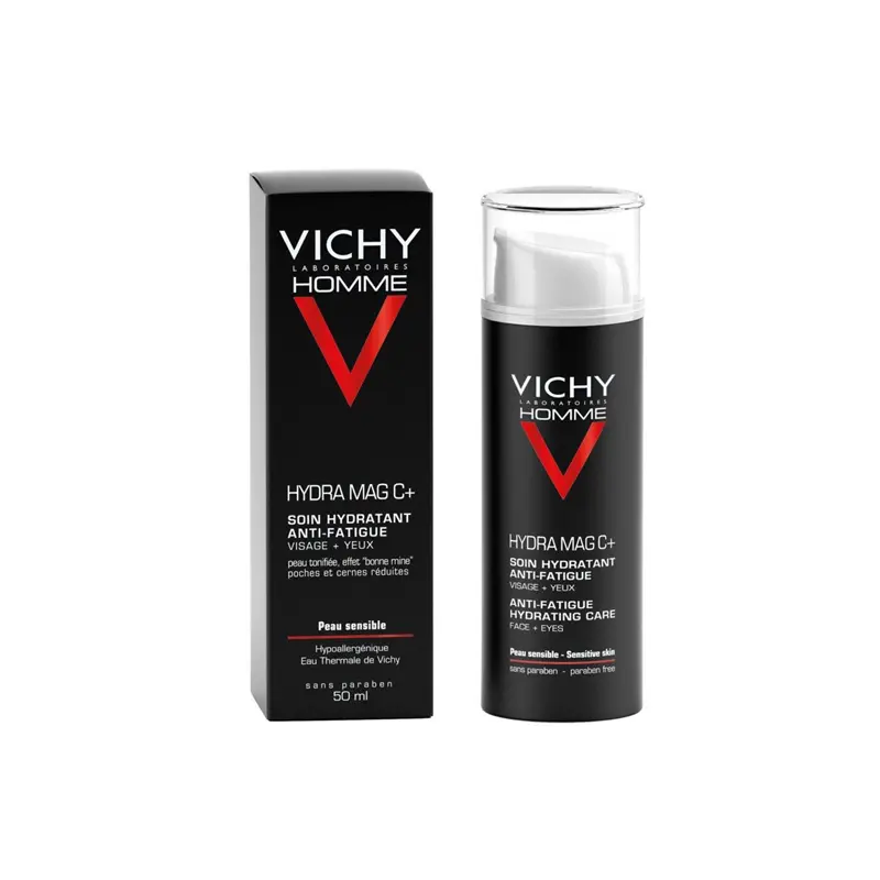 Vichy Homme Hydra Mag C, Ανδρική Κρέμα Προσώπου για Ευαίσθητες Επιδερμίδες, 50ml