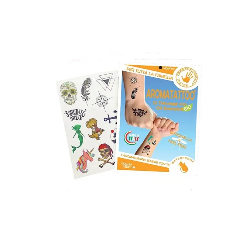 AromaTattoo Bio, Αντικουνουπικά Τατουάζ, 12 τεμάχια
