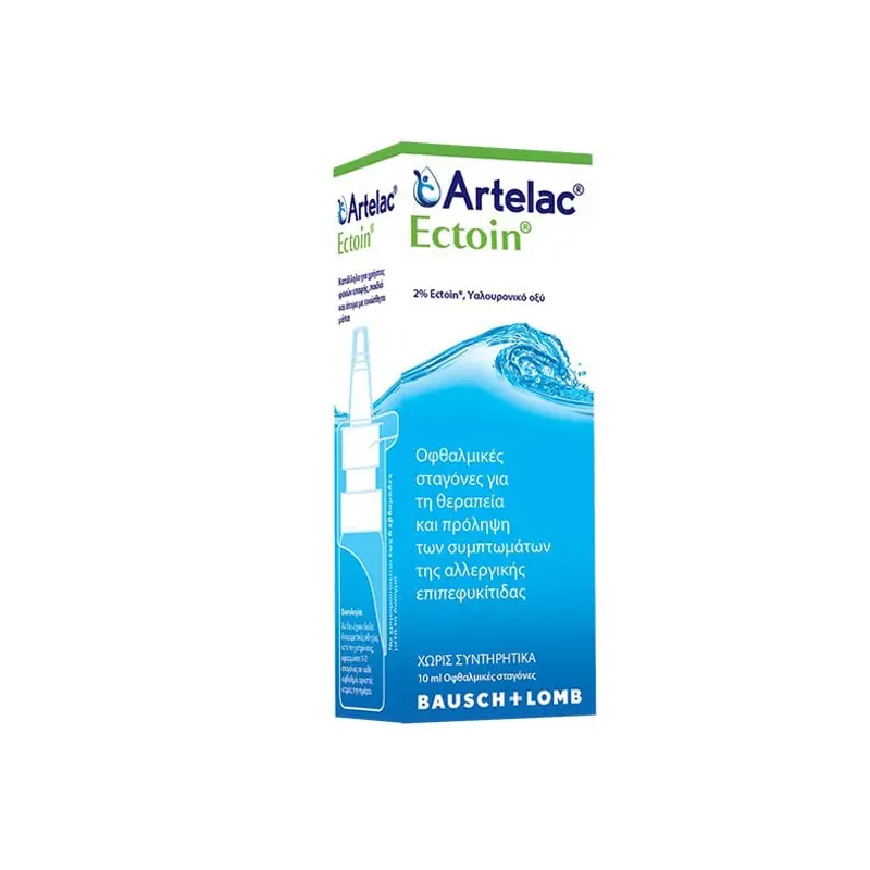 Bausch+Lomb Artelac Ectoin Drops, τεχνητά δάκρυα κατά των συμπτωμάτων της αλλεργικής επιπεφυκίτιδας, 10ml