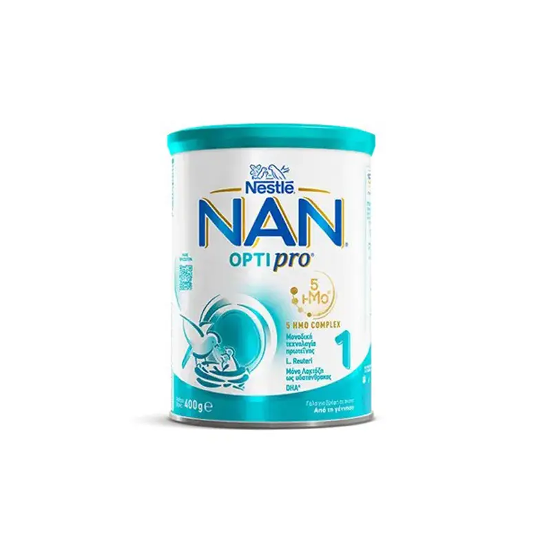 Nan Optipro 1, Βρεφικό Γάλα σε Σκόνη, κατάλληλο από τη γέννηση του παιδιού, 400gr