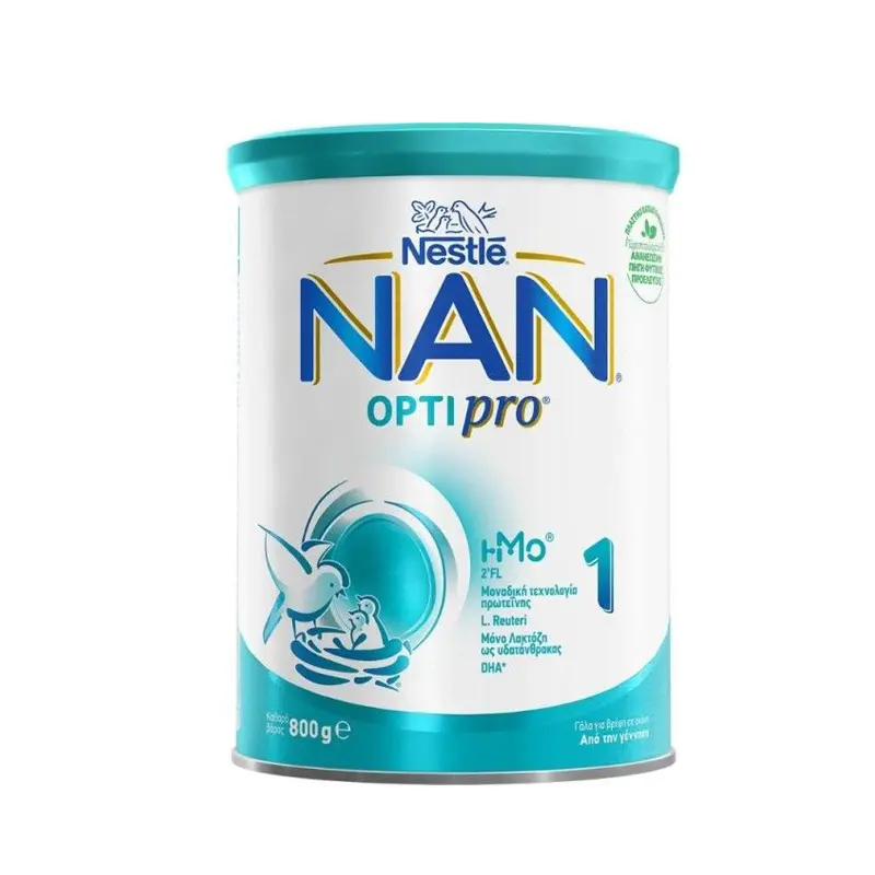 Nan Optipro 1, Βρεφικό Γάλα σε Σκόνη, κατάλληλο από τη γέννηση του παιδιού, 800gr