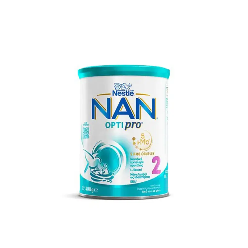 Nan Optipro 2, Γάλα δεύτερης βρεφικής ηλικίας σε σκόνη με 5 ΗΜΟ Complex, 400gr