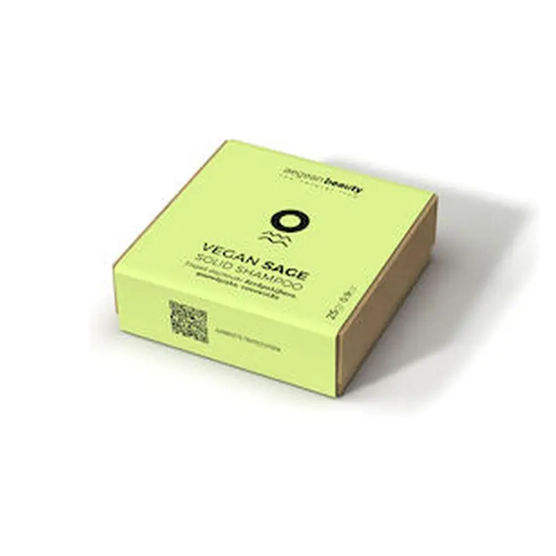Aegean Beauty Vegan Sage Solid, Σαμπουάν χειροποίητο με 100% βιολογικό φασκόμηλο Σύρου, 25gr