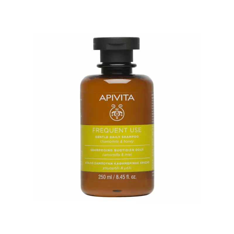 Apivita Shampoo Frequent Use, Απαλό Σαμπουάν Καθημερινής Χρήσης με Χαμομήλι & Μέλι, 250ml