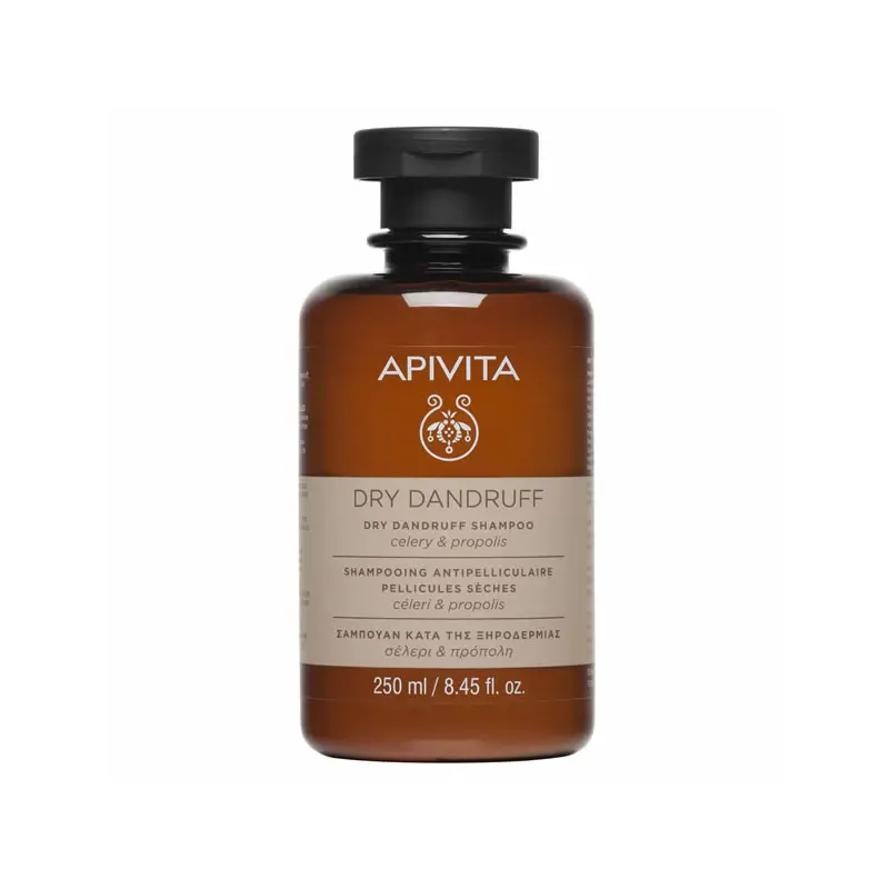 Apivita Shampoo Dry Dandruff, Σαμπουάν κατά της Ξηροδερμίας με Σέλερι & Πρόπολη, 250ml