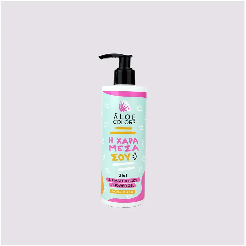 Aloe Colors “Η ΧΑΡΑ ΜΕΣΑ ΣΟΥ” 2in1 Intimate & Body Shower Gel, 300ml