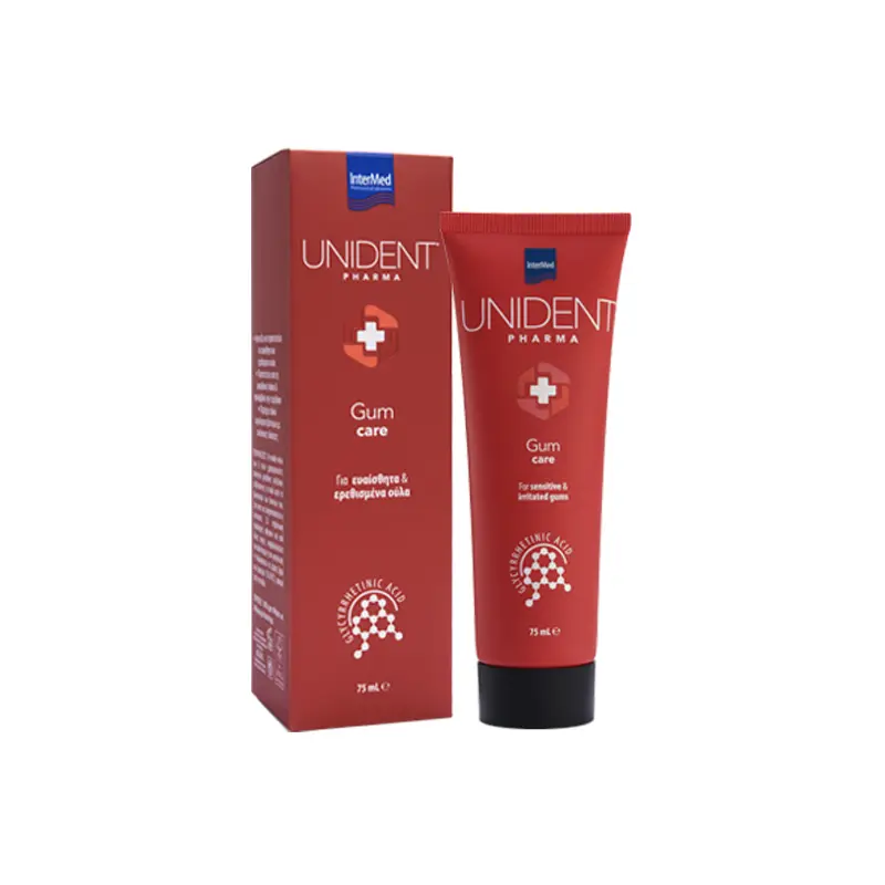 Unident Pharma Gum Care, Για ευαίσθητα & ερεθισμένα ούλα, 75ml