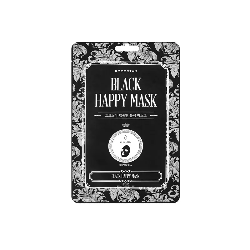 Kocostar Black Happy Mask, Μάσκα που μαγνητίζει τους ρύπους, 1 τεμάχιο