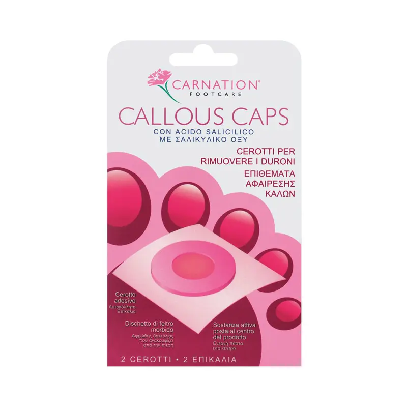 Carnation Callous Caps, Επιθέματα Αφαίρεσης Κάλων με σαλικυλικό οξύ, 2 τεμάχια