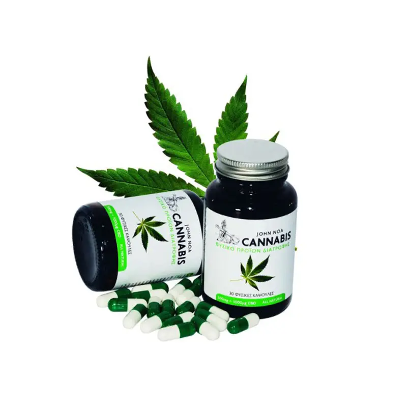John Noa Cannabis 30 caps, Cannabis Sativa με περισσότερο από 400 φυτοθρεπτικά συστατικά, 30 κάψουλες