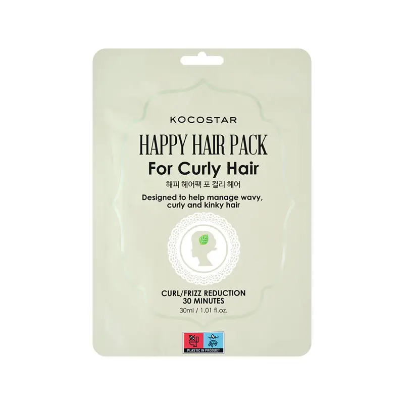 Kocostar Happy Hair Pack for Curly Hair, Θρέφει και τιθασεύει τα σπαστά και σγουρά μαλλιά, 1 τεμάχιο