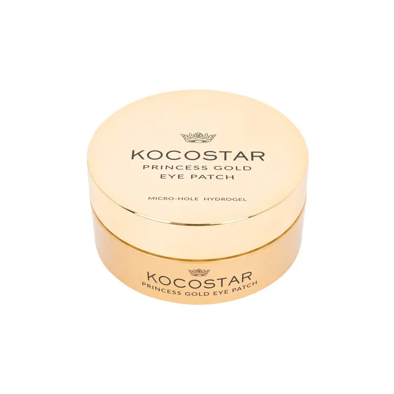Kocostar Princess Gold Eye Patch, Επιθέματα υδρογέλης για εντατική ενυδάτωση της περιοχής των ματιών, 30 ζεύγης