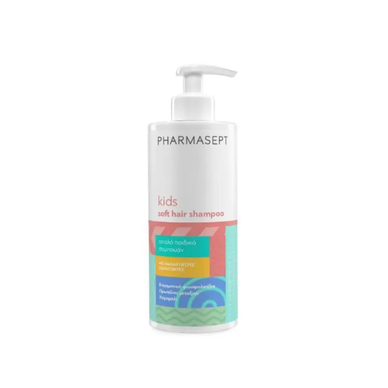 Pharmasept Kids Soft Hair Shampoo, Απαλό παιδικό σαμπουάν καθημερινής χρήσης για μαλακά και λαμπερά μαλλιά,400ml